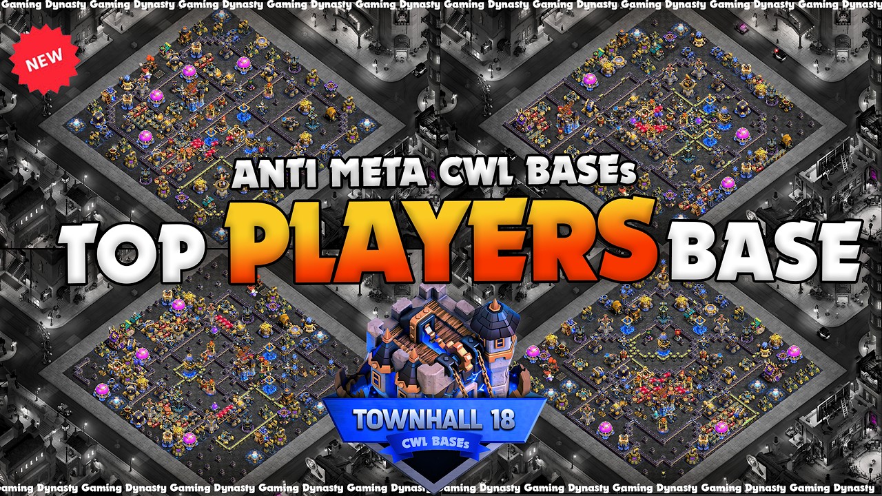 BEST TH18 WAR BASES BREAKDOWN | TOP 10 WITH DIRECT LINKS | CLASH OF CLANS