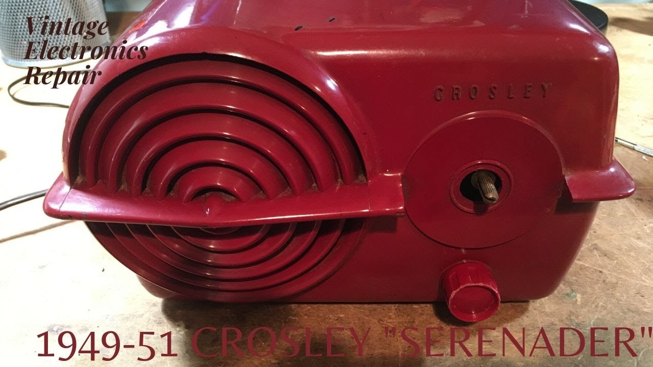 Repairing a Crosley Serenader Model 11-115U vintage tube radio