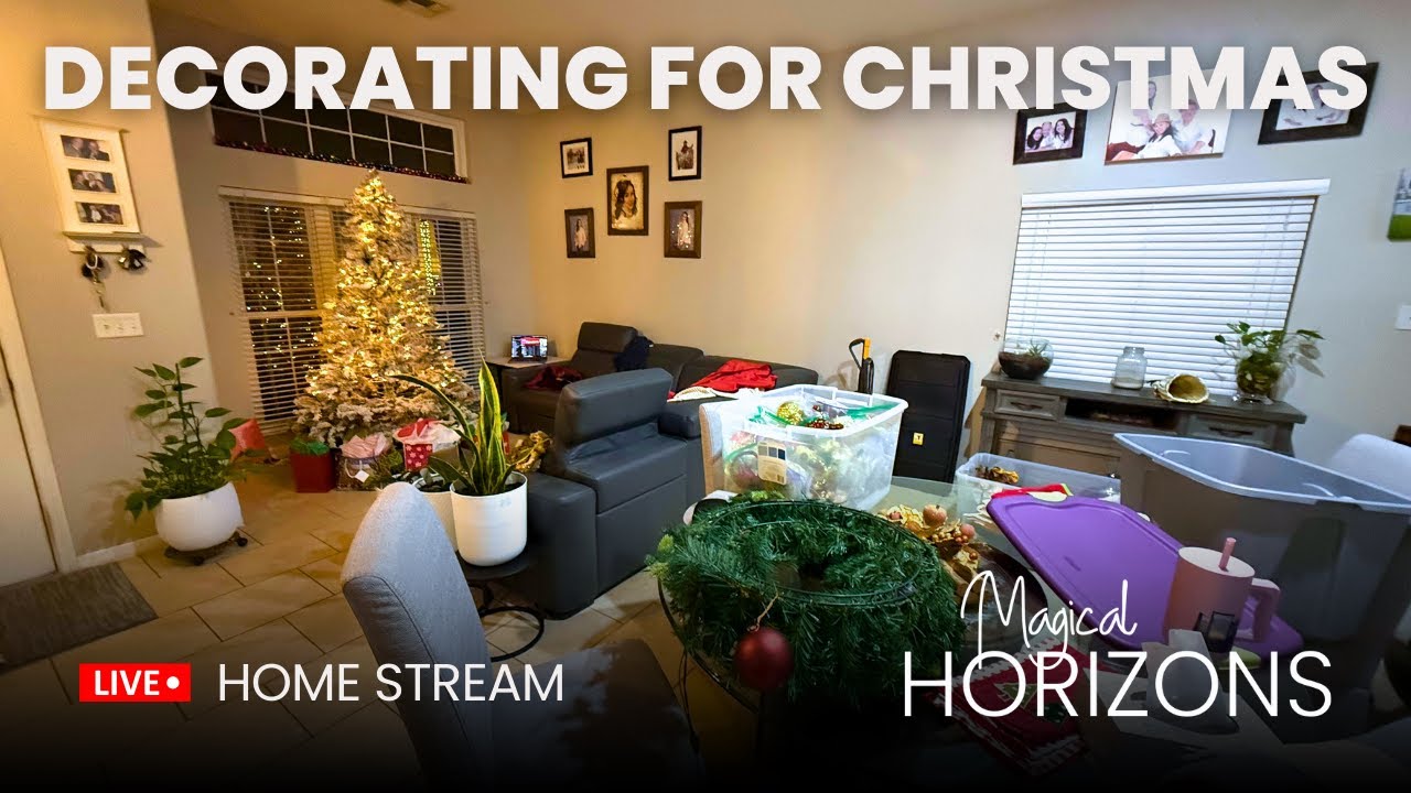 [LIVE 🔴] Decorating the Christmas Tree at Home 🎄✨ Cozy Family Hangout 12-23-2025