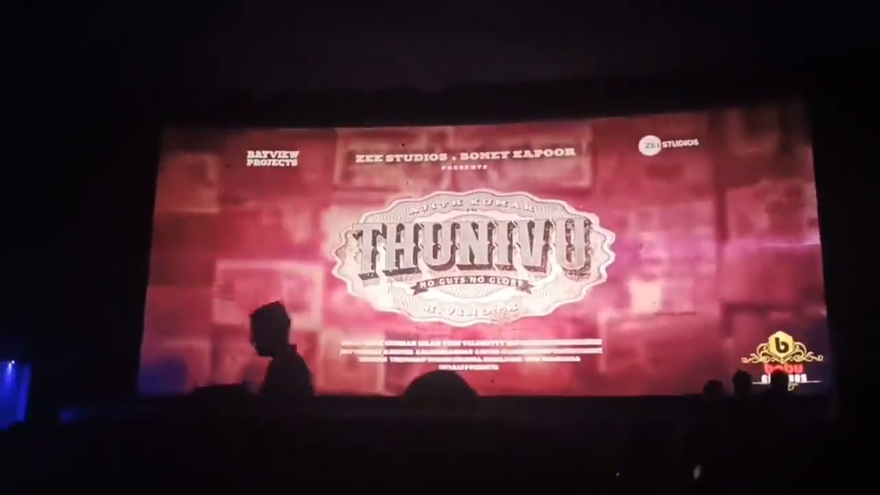 thunive poster in theater|thala 61|H.vinoth | Ak 61 update