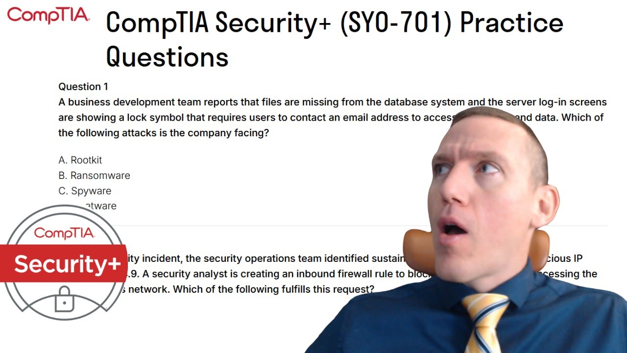 CompTIA Security+ Practice Quiz - 10 Real Questions