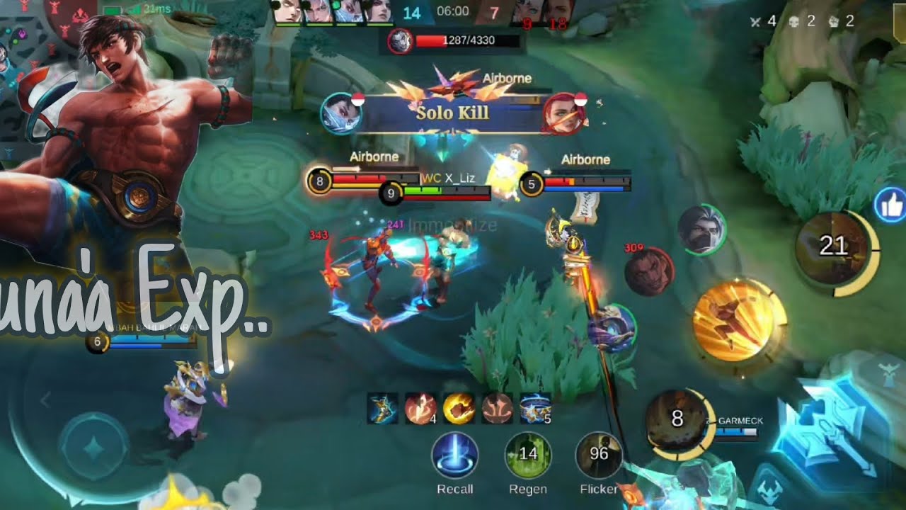 Guna Exp itu?? // cukup bantai-bantai acak-acak!! Up level 4 rotasi//Mlbbcreator.