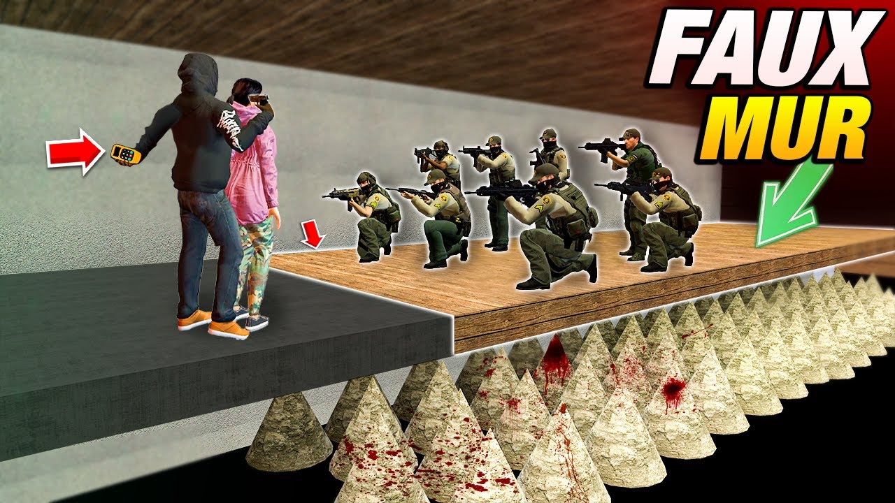 Je PIÈGE LES FLICOS Avec Un FAUX SOL et une NUKE - Gmod DarkRP