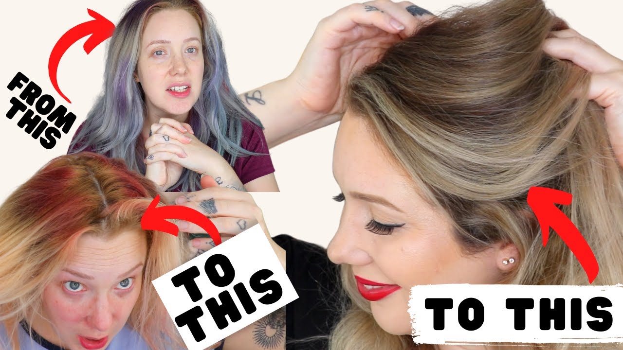 Colour Correction at HOME?! HELP!!! Blue, to RED? To Natural Balayage!