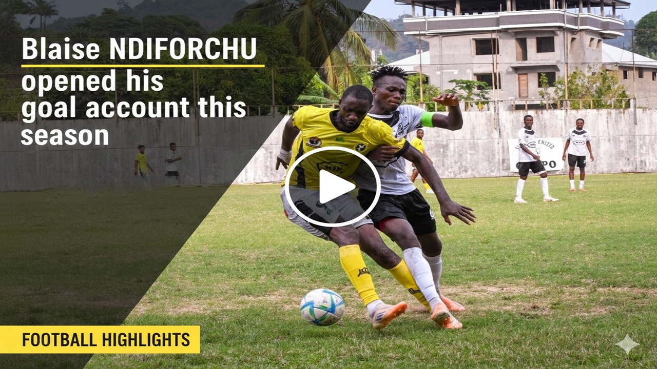 Blaise NDIFORCHU Opens his Goal Account this Season