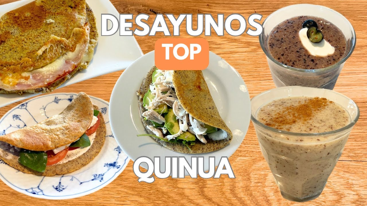 Desayunos con Quinua💪Tortilla y batidos😋