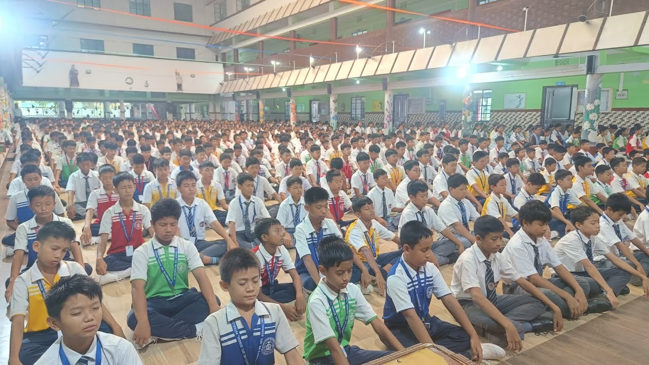 11TH INTERNATIONAL YOGA DAY CELEBRATION AT ST. XAVIER'S SCHOOL PATHALIAGHAT