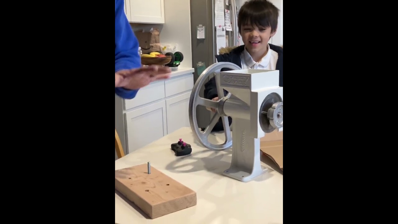 Country Living Grain Mill In Action