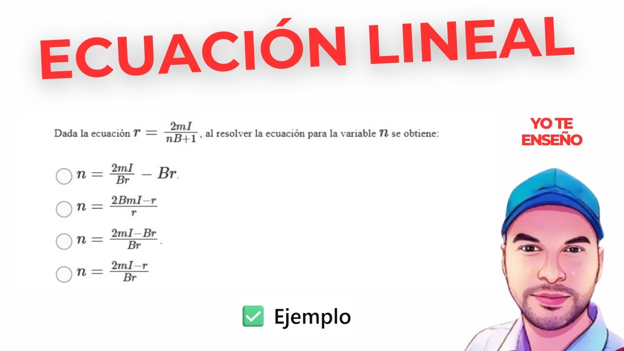 ECUACION LINEAL - DESPEJAR VARIABLES |LUCHO PROFE|