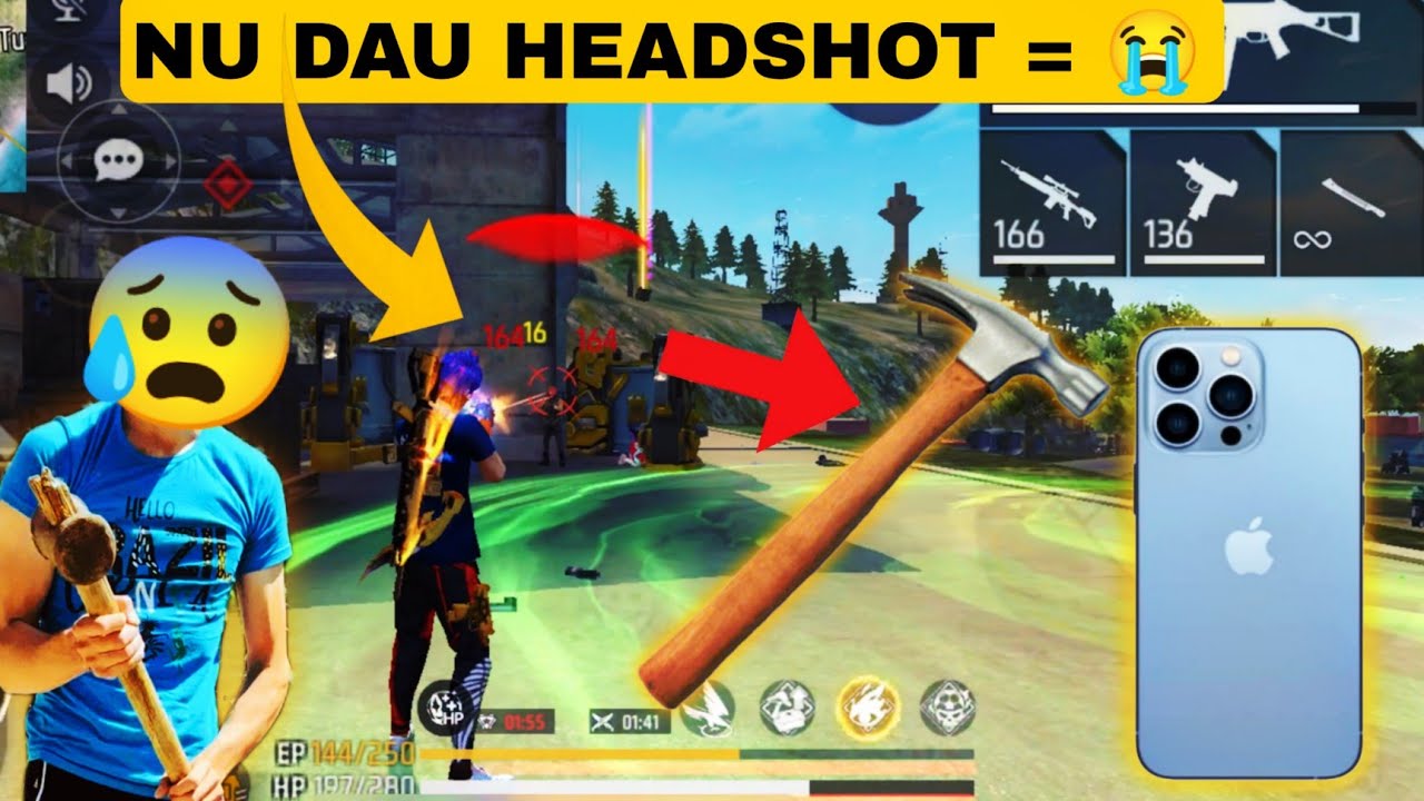 Nu dau headshot sparg telefonul challenge 😭