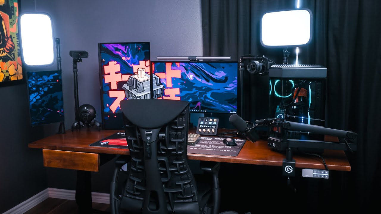 Building My Dream Desk Setup - Desky Sit Stand Walnut Desk