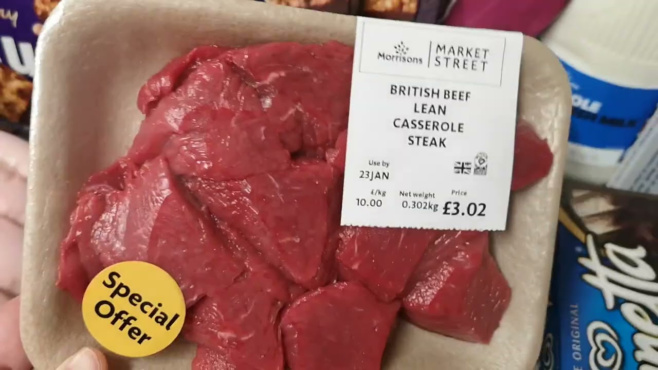 MOJE ZAKUPY SPOŻYWCZE W MORRISON ANGLIA UK WYDAŁAM £61.13