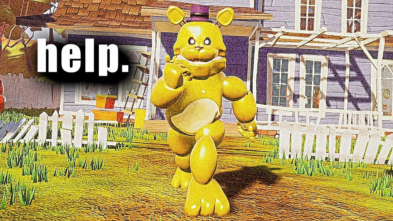 FAST Fredbear in Hello Neighbor is genuinely TERRIFYING..