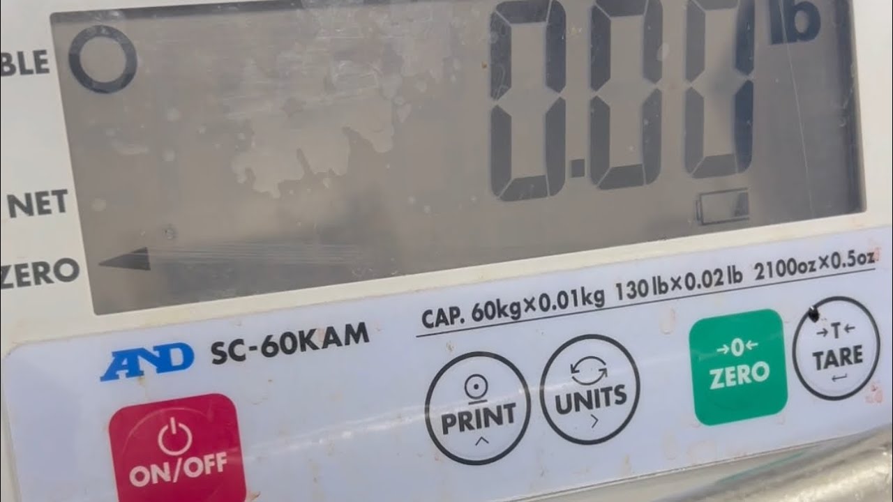 Calibration adjustment of a AND  sc series