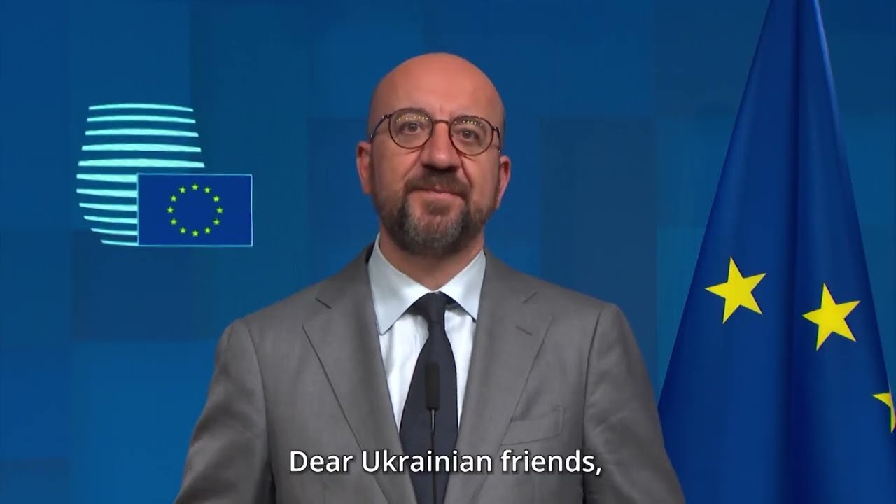 President Michel sends message to Ukraine! Putin will not win this war!!!