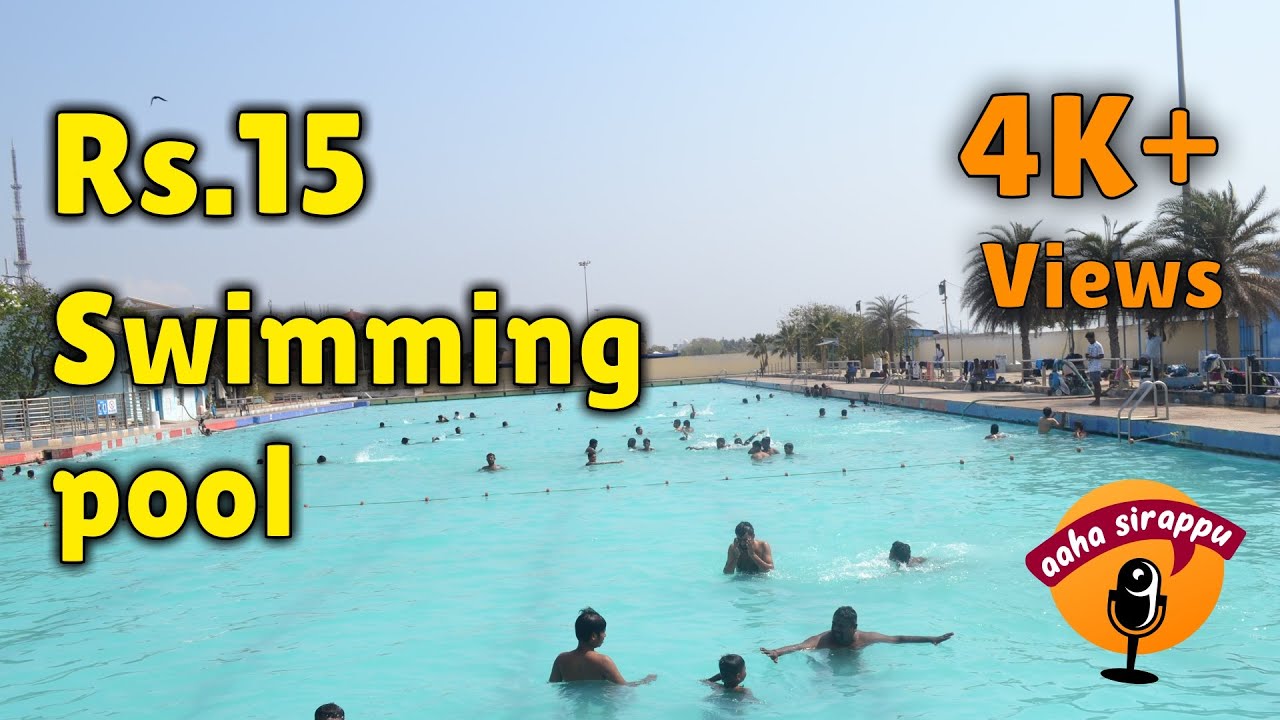 Just Rs 15/- Swimming Pool at Chennai | Marina Swimming Pool | Asia's biggest swimming pool
