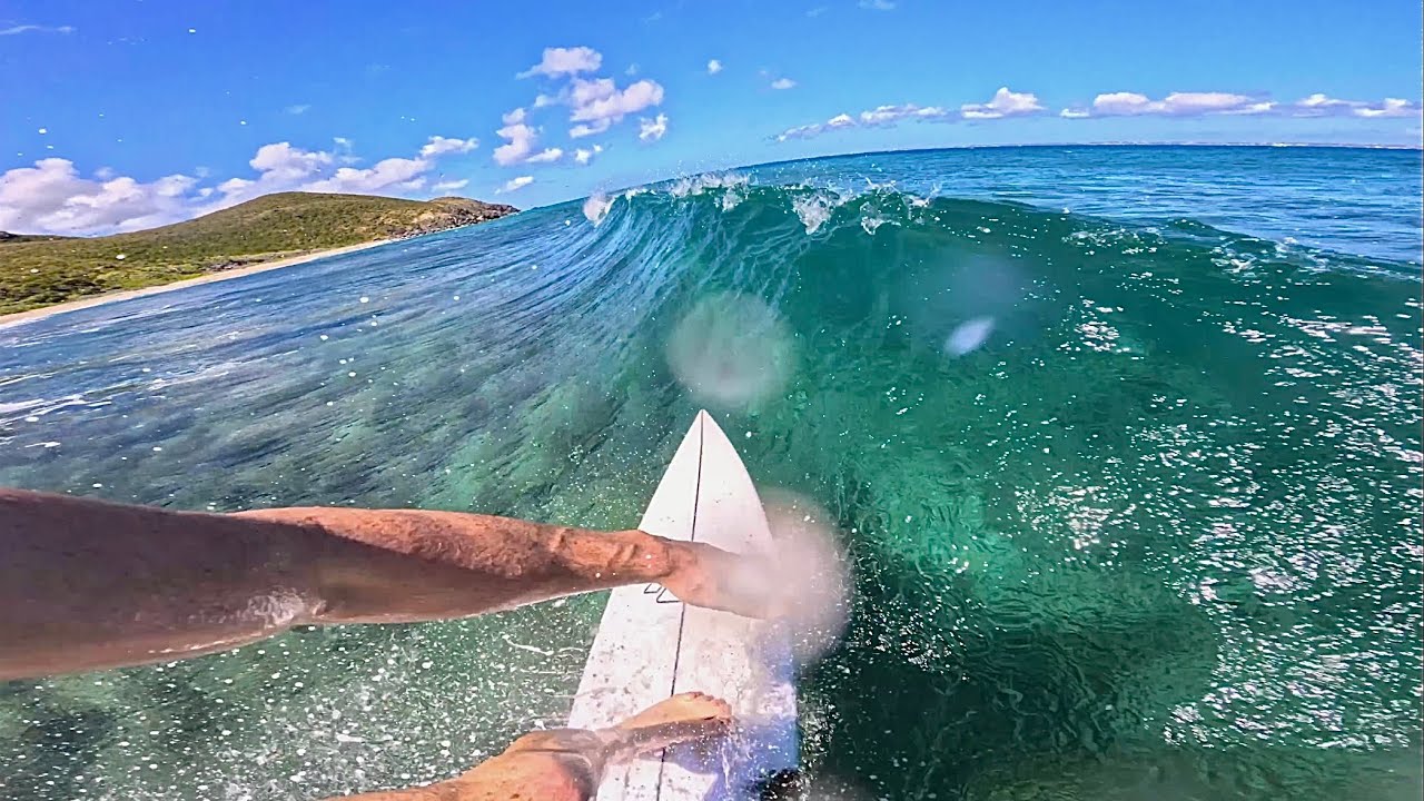 (POV Surfing) Sint Maarten - Crystal clear waters 🧊