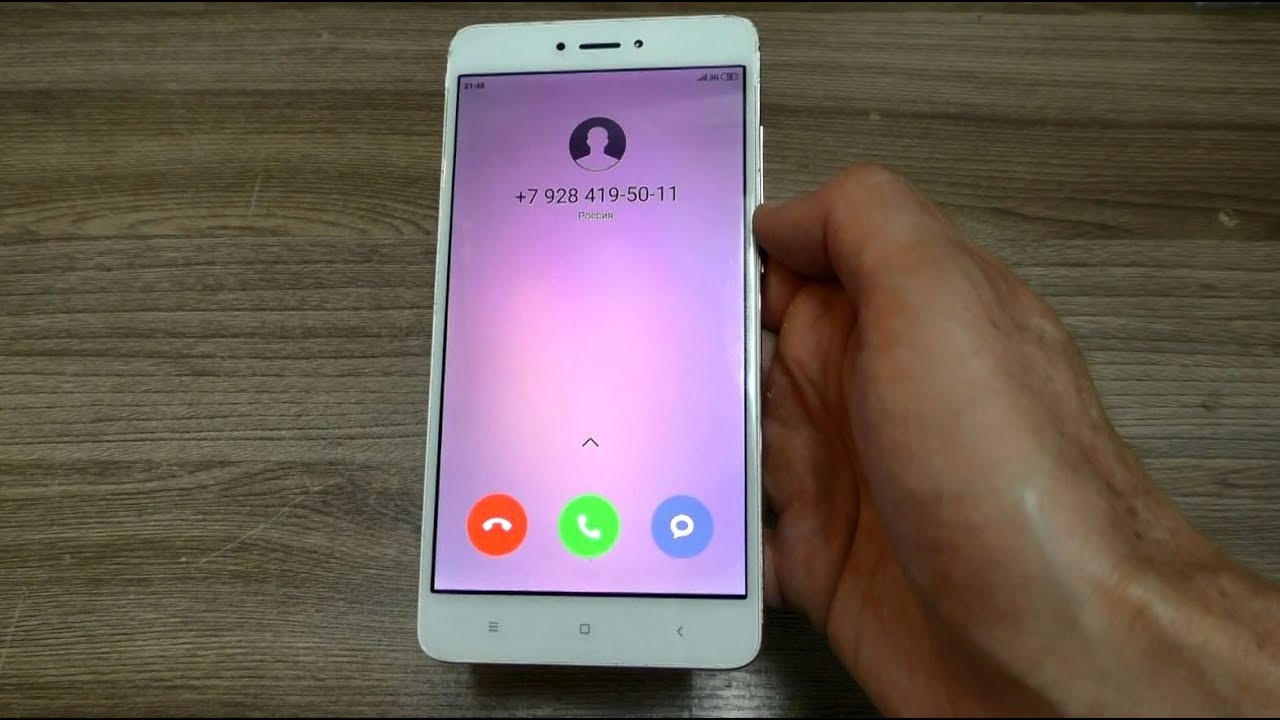 Xiaomi Redmi Note 4 (Pink) incoming call