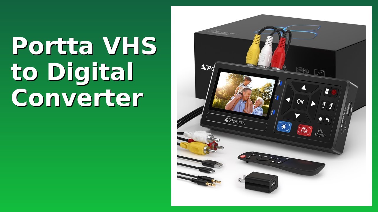 REVIEW (2026): Portta VHS to Digital Converter. ESSENTIAL details.