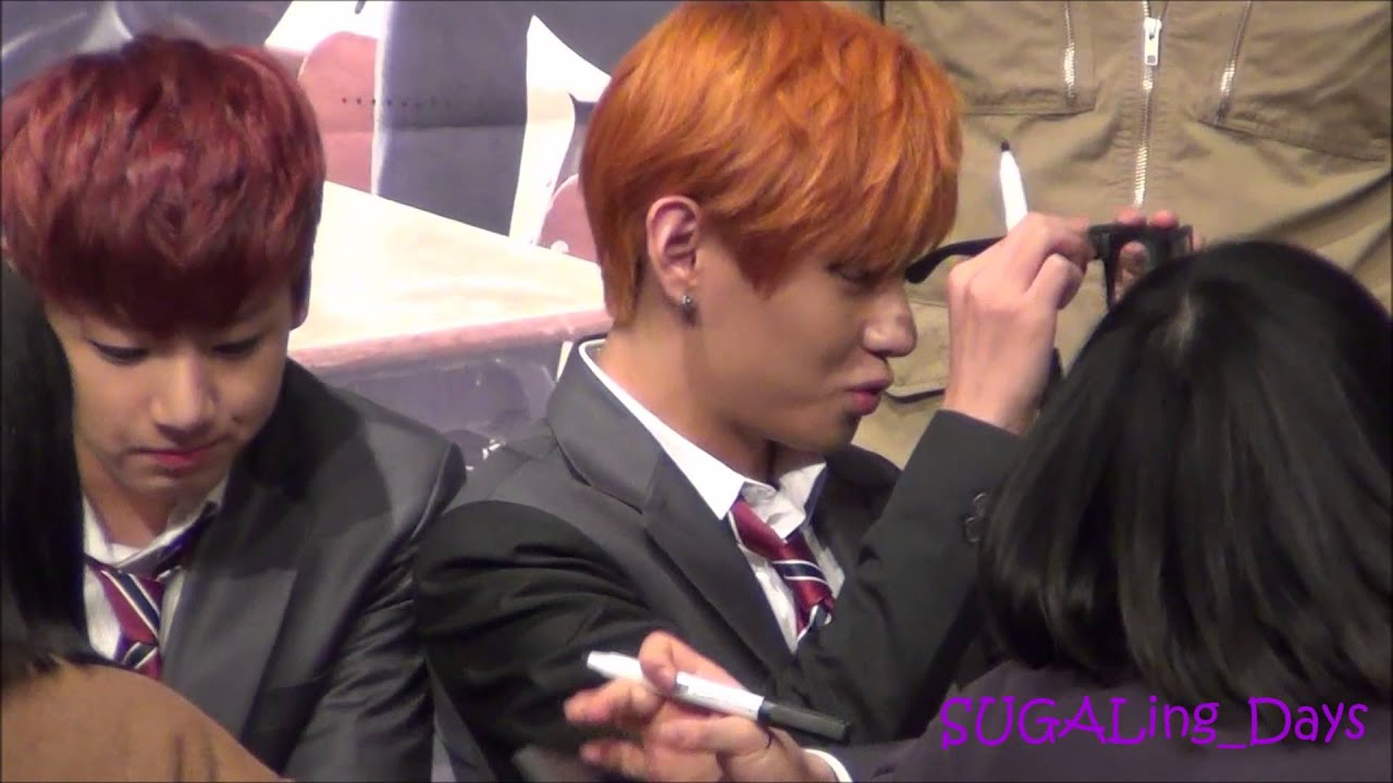 BTS_팬사인회 SUGA,V,JIMIN,JUNGKOOK-140226건대
