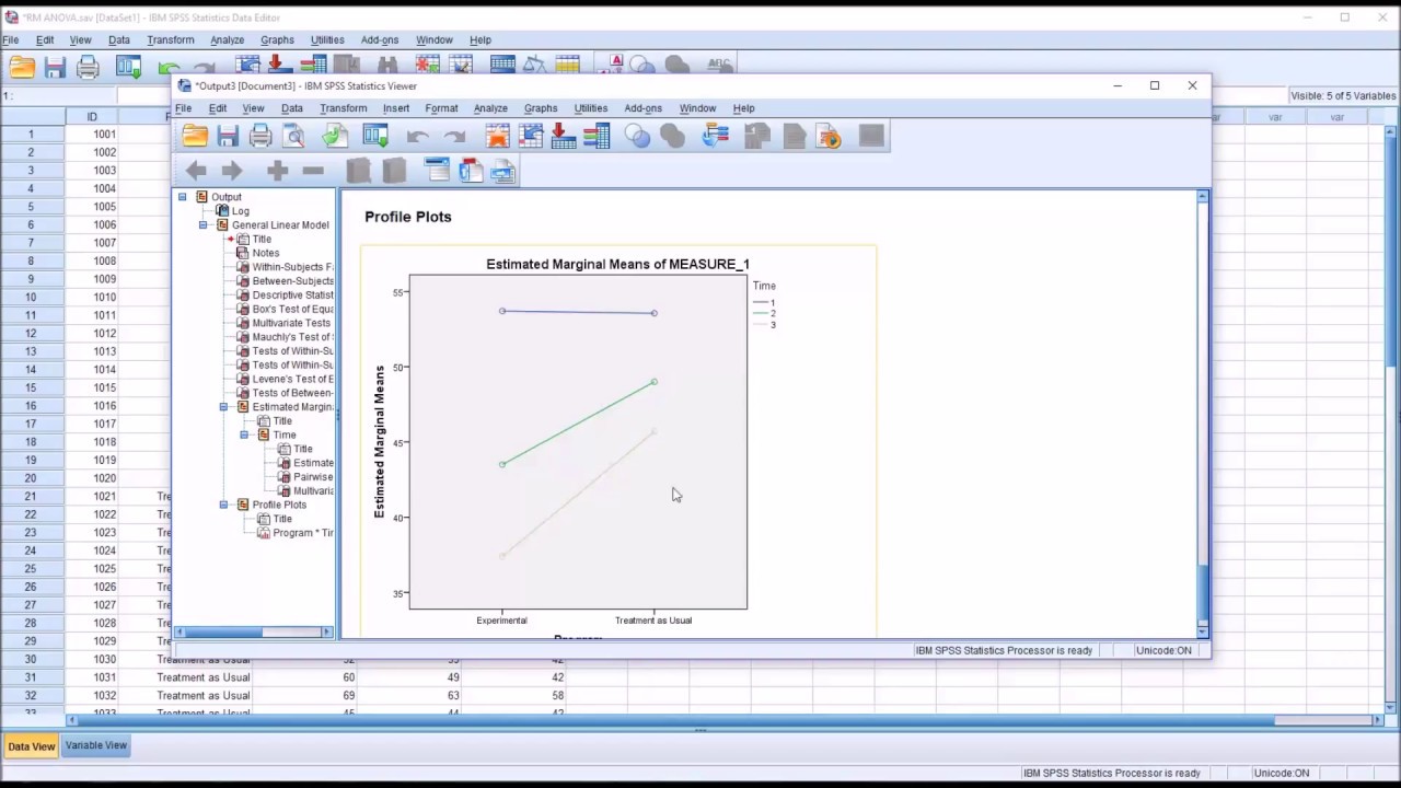 Conducting a Repeated Measures ANOVA in SPSS