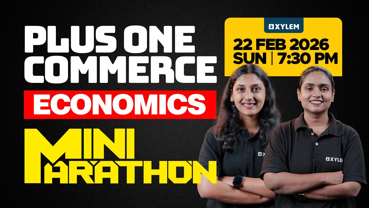 Plus One Commerce Model Exam - Economics | MINI MARATHON | Xylem Plus One Commerce