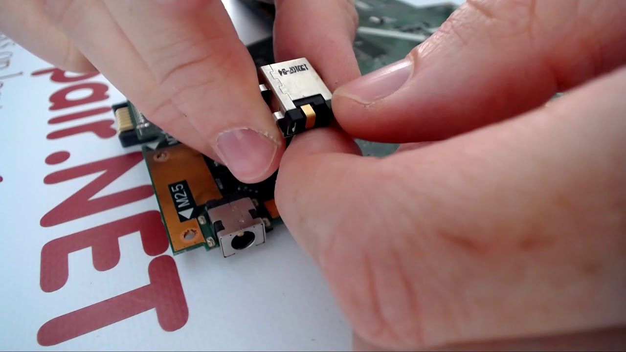 Asus X551M X551MAV laptop disassembly charge port repair how to fix power jack guide