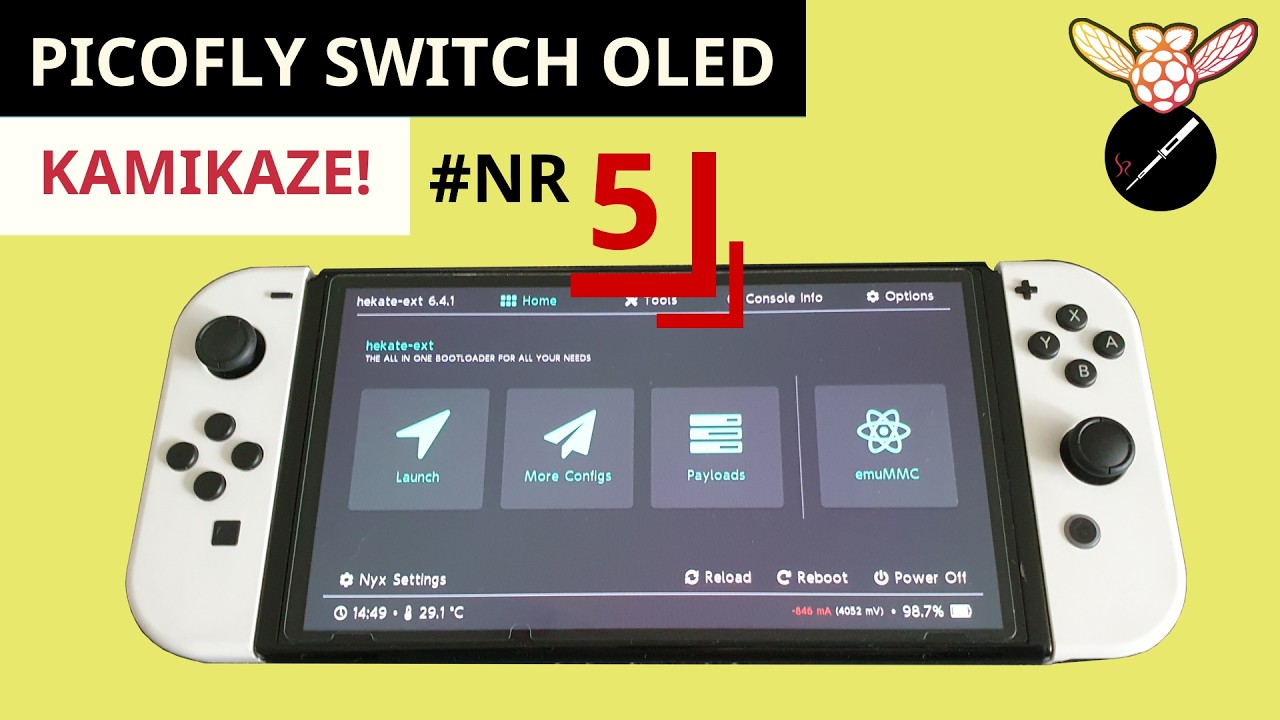 #OLED Nr 5 - Switch Oled Picofly Kamikaze