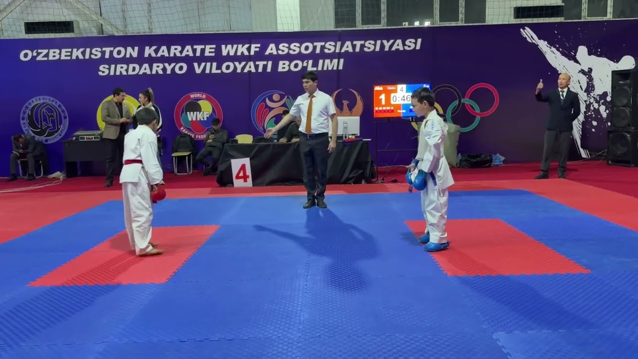 Guluston Sirdaryo. Karate premium musobaqasidagi 9 yosh 4 jang