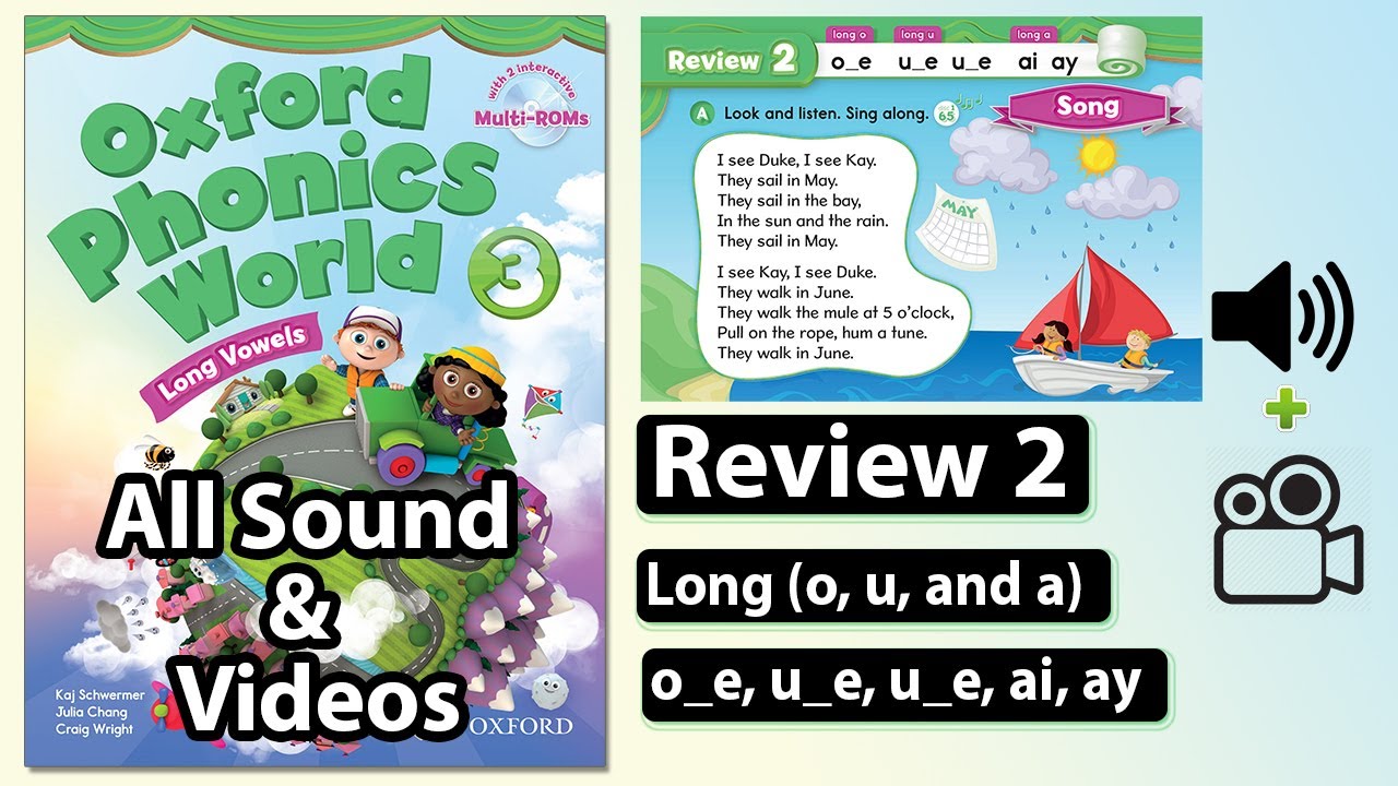 Oxford Phonics World 3 - Review 2: Long o, Long u, and Long a