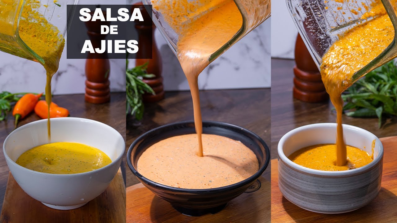 3 SALSAS DE AJIES! Para Acompañar Cualquier Tipo De Comidas | Abelca