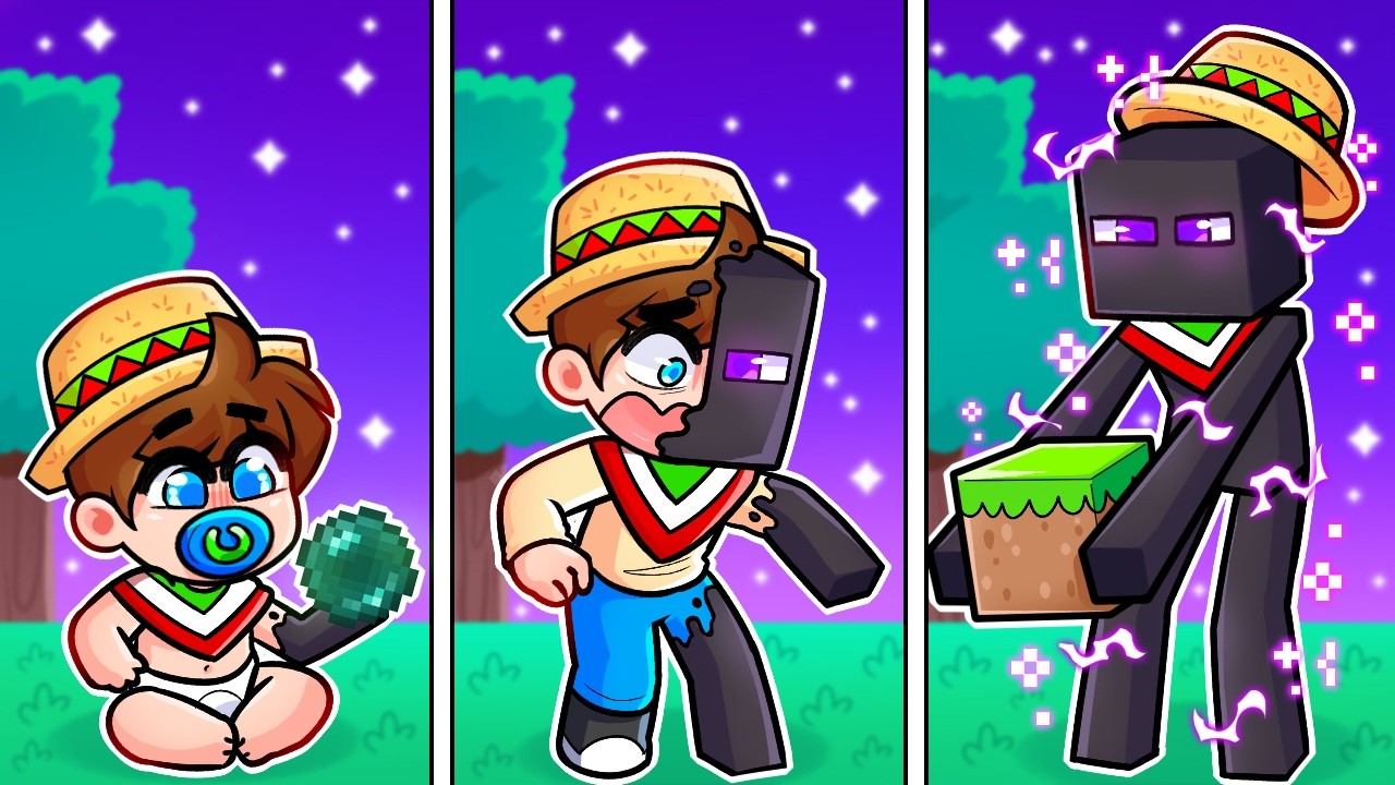 ¡Minecraft PERO soy un ENDERMAN MUTANTE! 😲💜 SILVIOGAMER MINECRAFT PERO