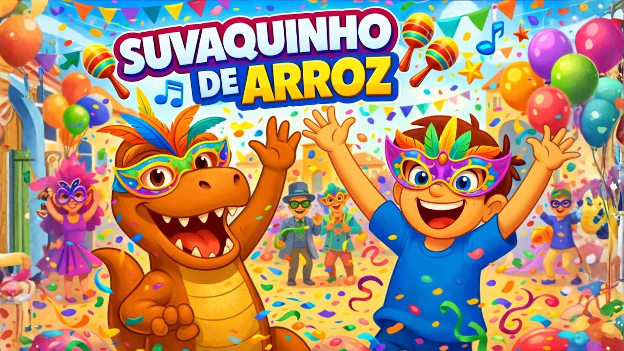 MÚSICA DE CARNAVAL - SUVAQUINHO DE ARROZ - COM CAUÃ E T-REX