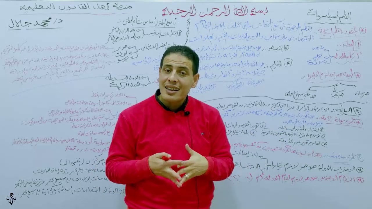 المحاضرة الأولي في النظم السياسية والقانون الدستوري