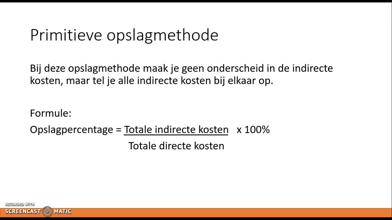 Primitieve opslagmethode