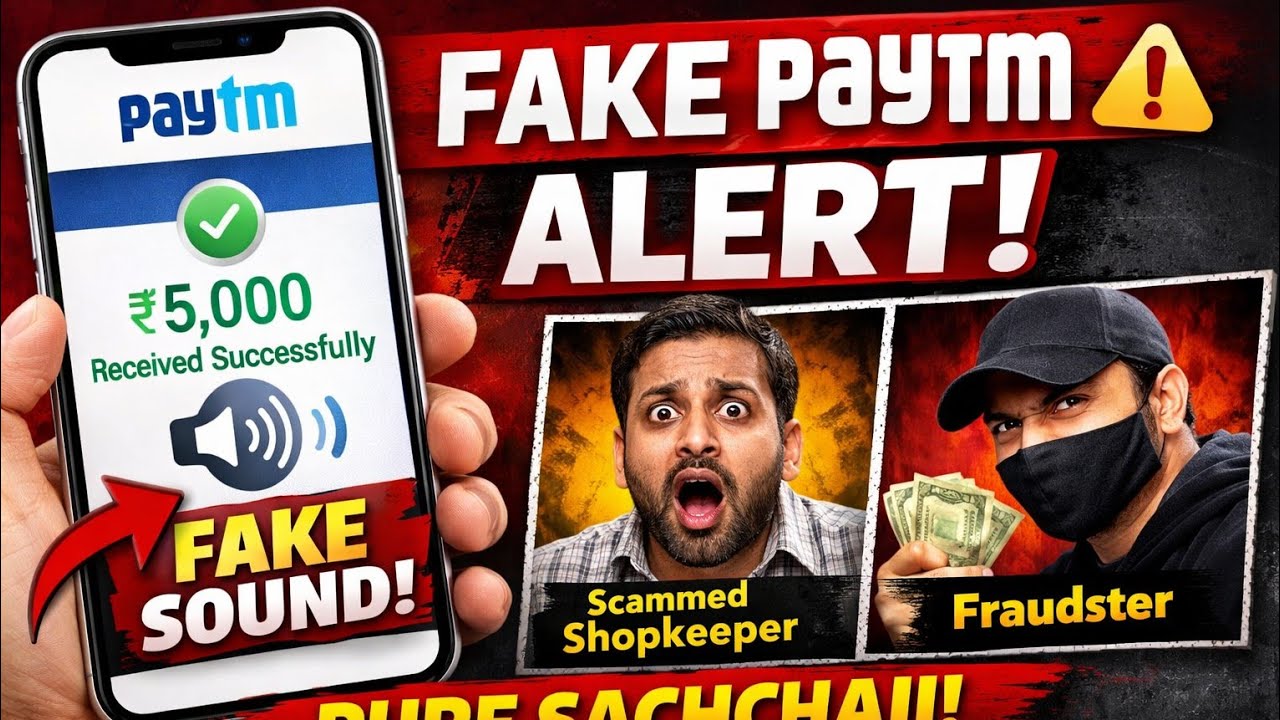 Fake UPI payment app 2025|Fake Paytm sound = 100% fraud 😡Is video ko miss mat karo 👍