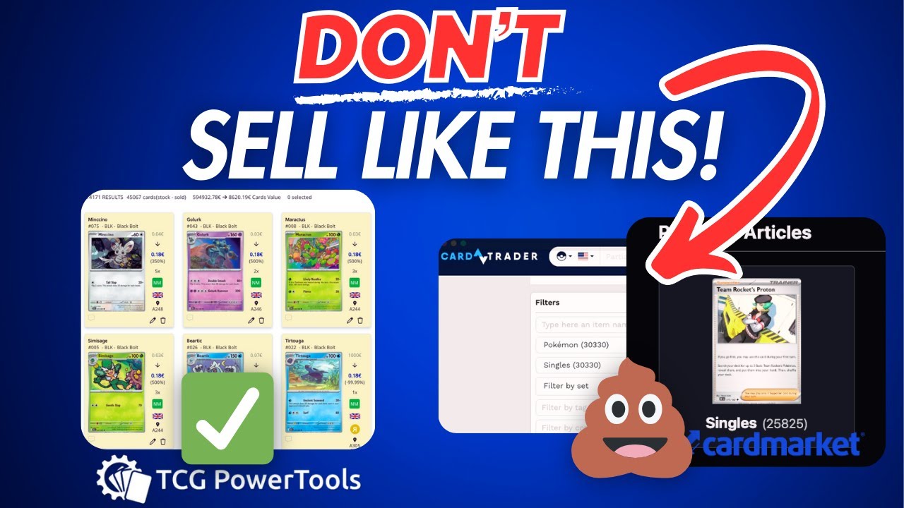 How to Sell Pokemon Cards on CardMarket & CardTrader (with TCGPowerTools)