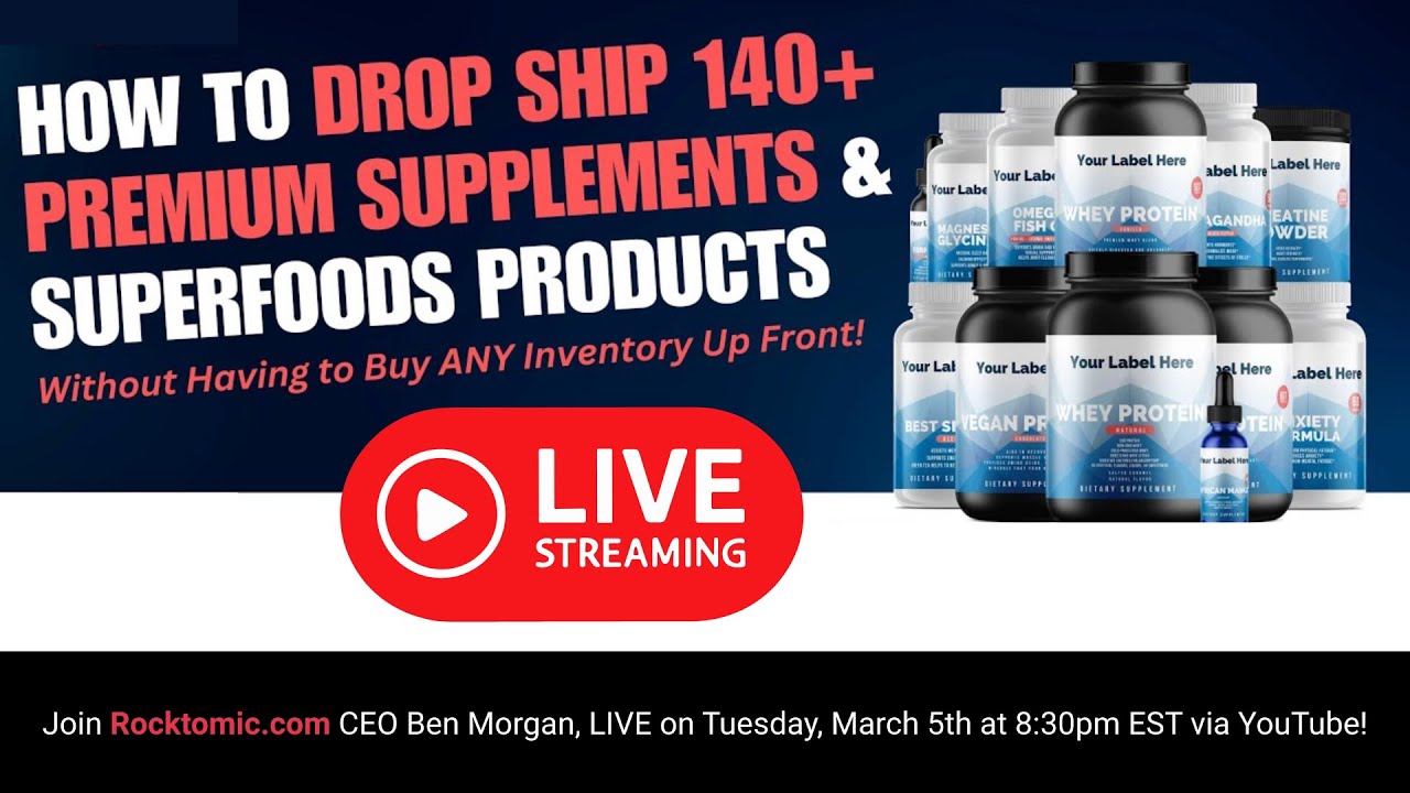 Learn How To Dropship 140+ Premium Supplements & Get 40% Off Our Scale Plan For Life!