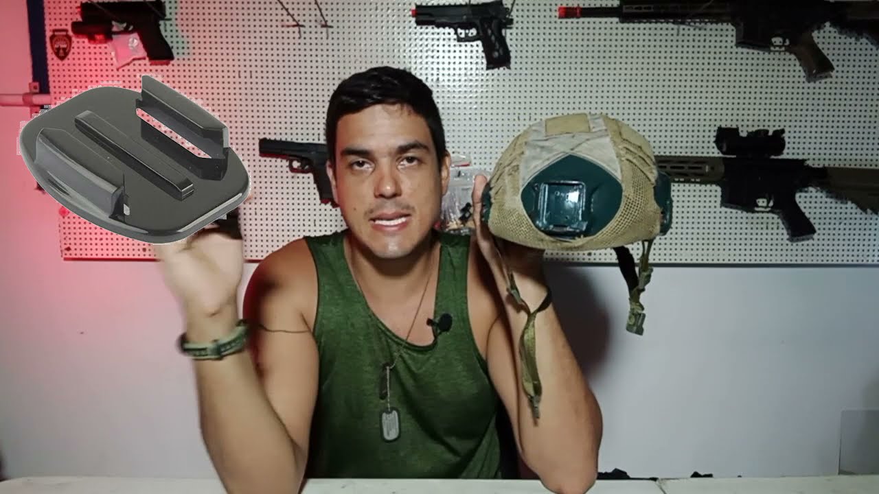 Suporte GoPro SJCam Yi Eken capacete  airsoft | Severino Tático
