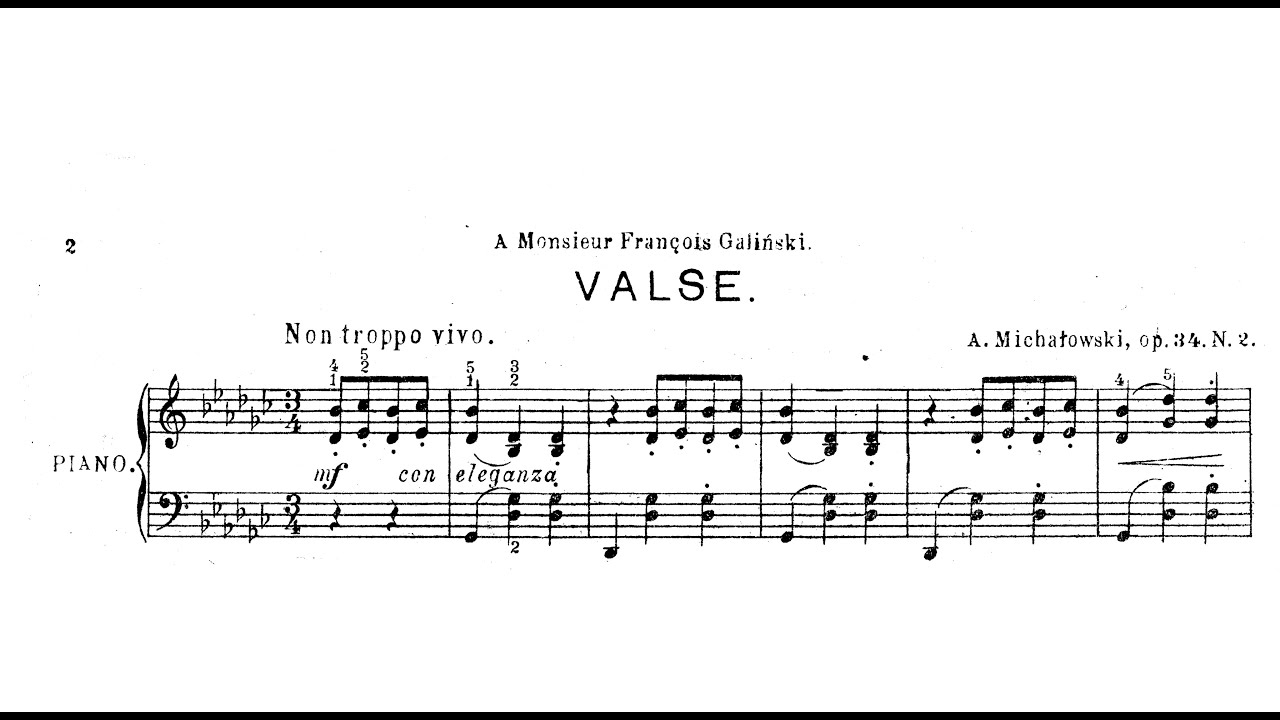 Aleksander Michalowski | Valse, Op.34/2