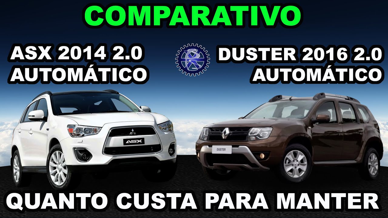 COMPARATIVO - ASX 2014 2.0 x DUSTER 2.0 2016 | QUANTO CUSTA PARA MANTER?