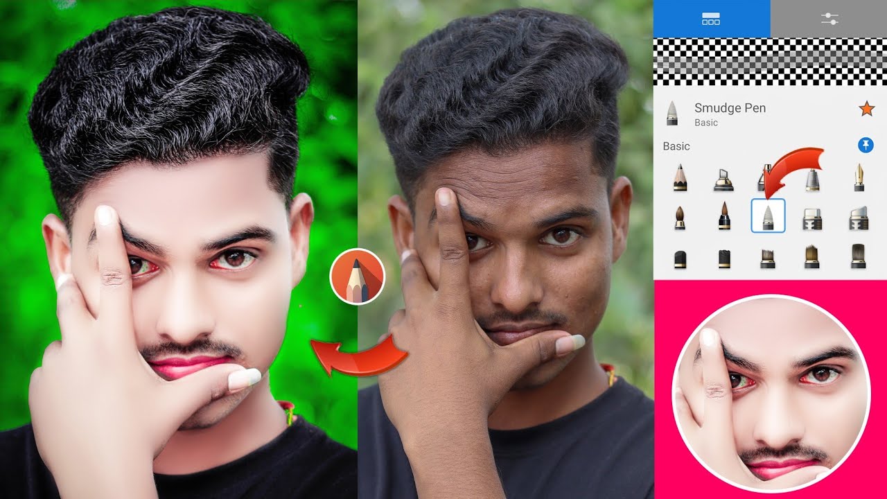 HDR Face smooth new tricks skin whitening face smooth photo editing || Autodesk Sketchbook new trick