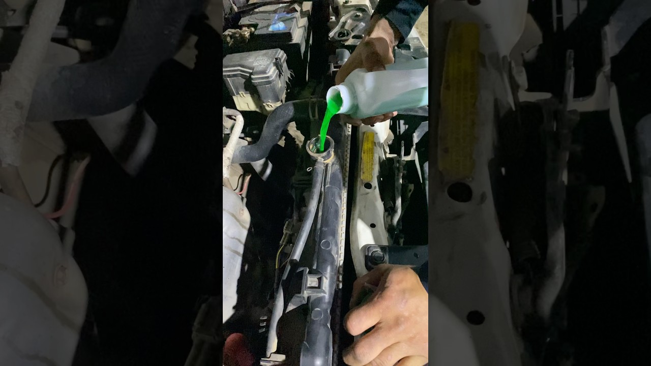 How to Engine Coolant Replace #automobile #hondacars #mechanic #hondacivic