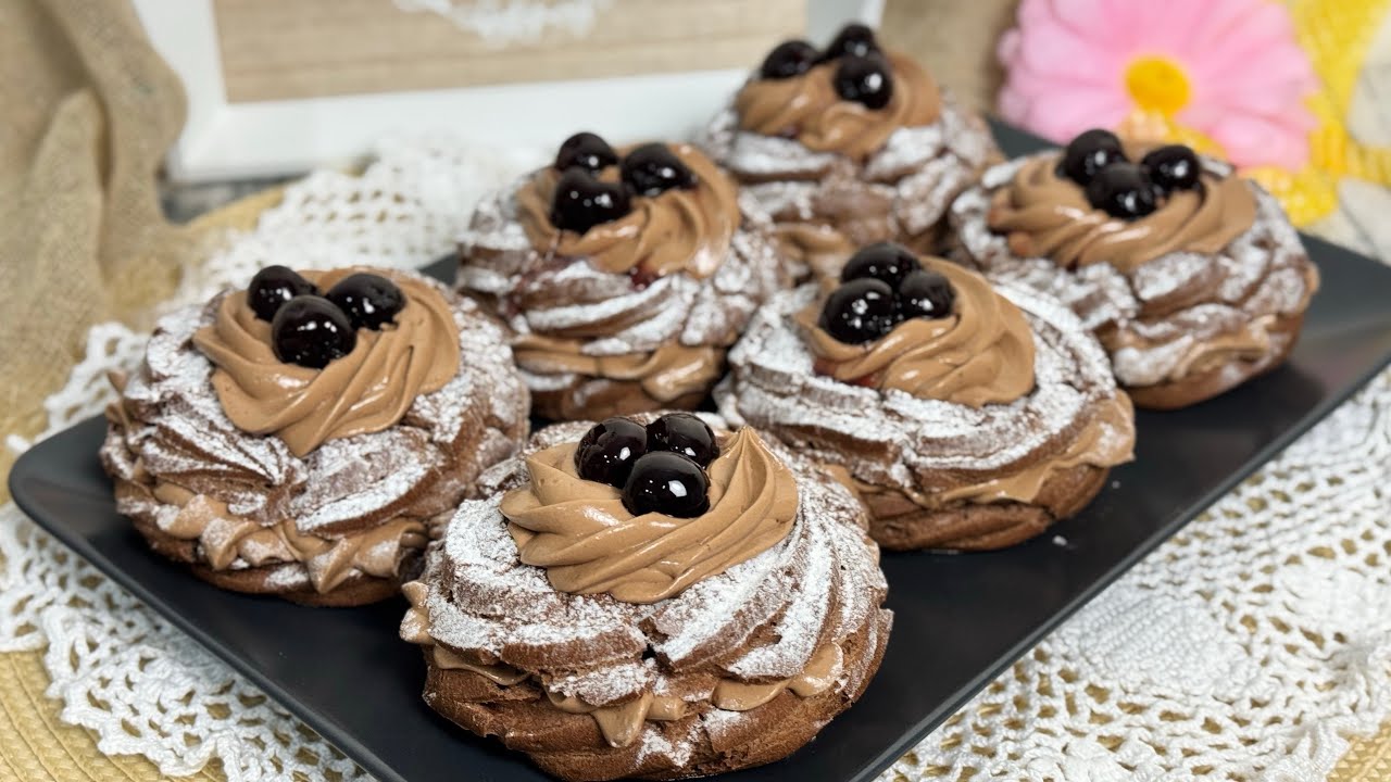 Zeppole di San Giuseppe al Cioccolato