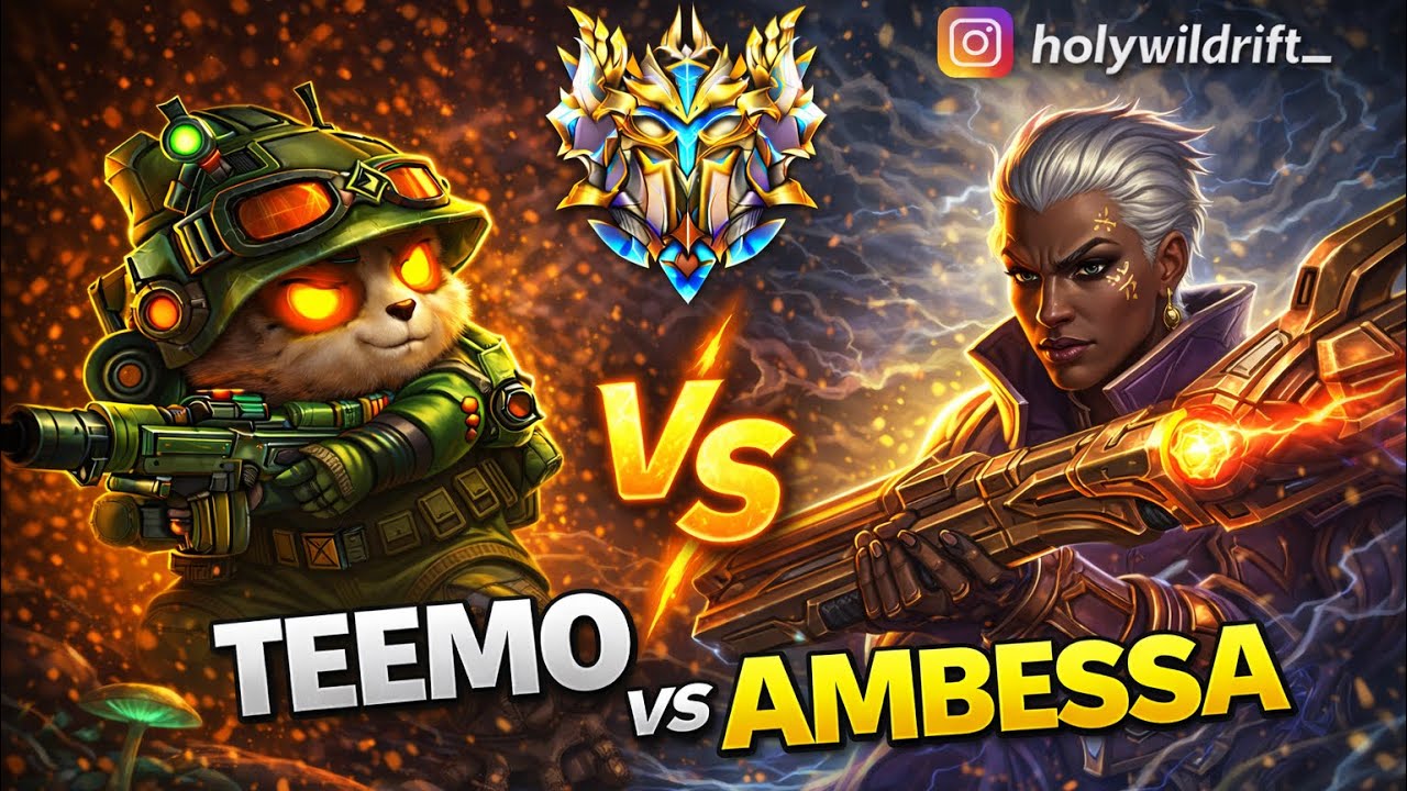 Rank 1 Teemo Vs Ambessa Top Lane  | Wild Rift Ranked Gameplay 