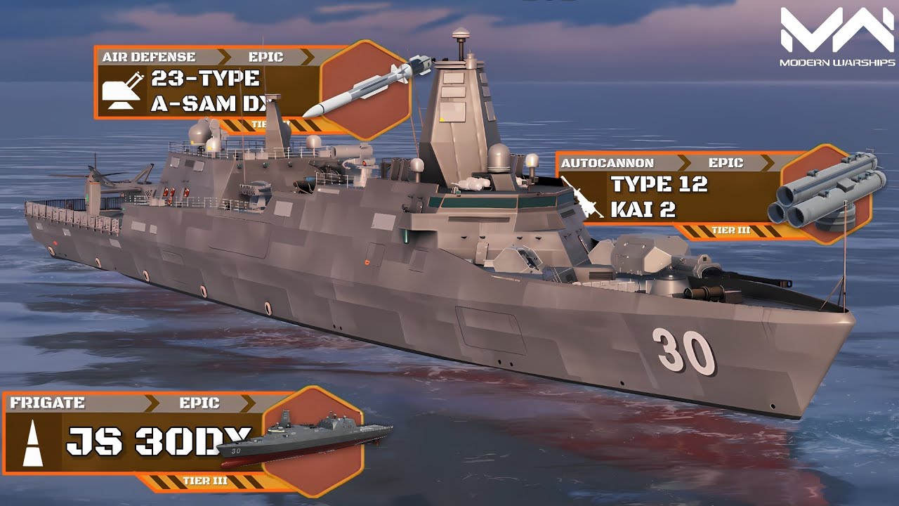JS 30DX New Japanese Gacha Frigate Gameplay | Modern Warships