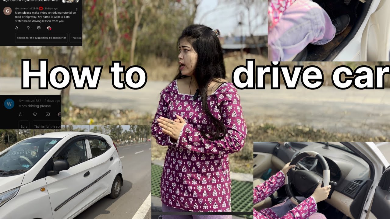 How to Drive a Car🚗Step-by-Step Car Driving Tutorial for Beginners vlog  #vlog #car #girldriveing 