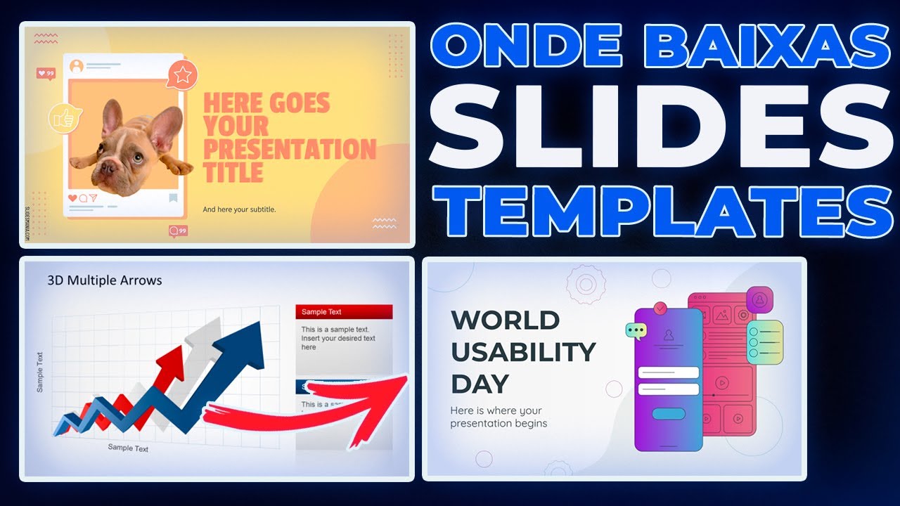 😱[F&Aacute;CIL E R&Aacute;PIDO] ONDE BAIXAR SLIDES TEMPLATES *PowerPoint* Google Slides e Canva*
