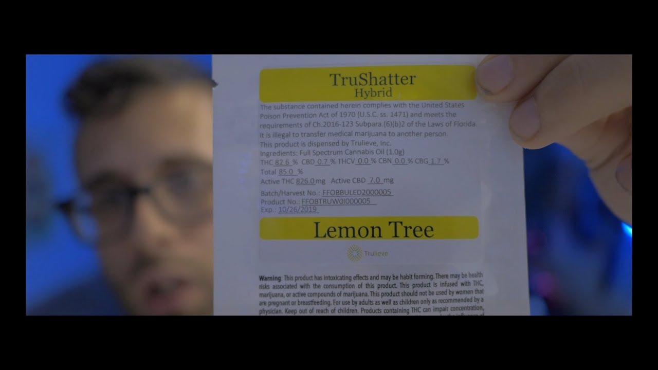 TruShatter By Trulieve - Lemon Tree Using CannaStick