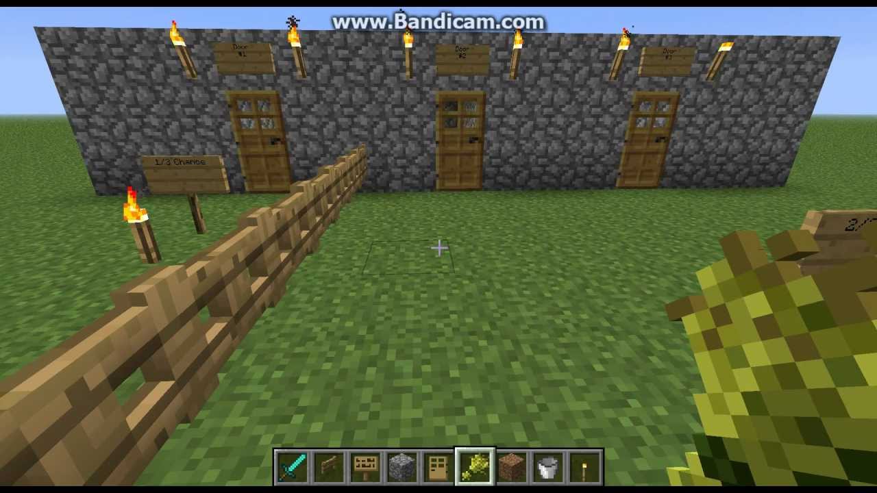 Minecraft and the Monty Hall Problem